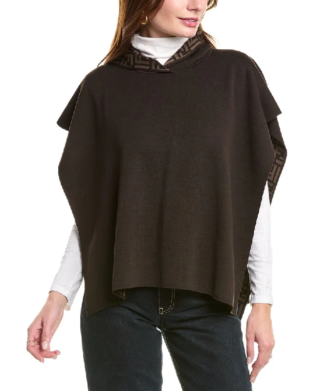 Comfortable Outfits FENDI Wool-Blend Poncho