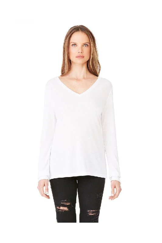 Casual Choice Bella + Canvas 8855: Ladies' Flowy Long Sleeve V-Neck