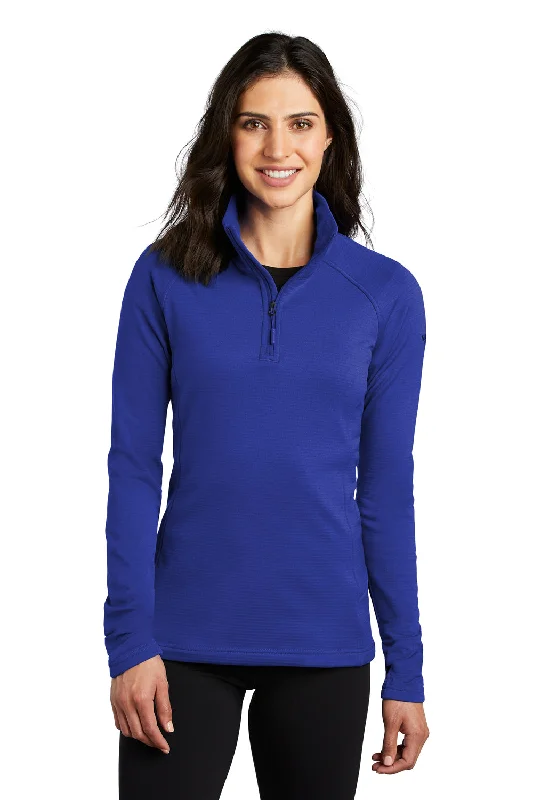 Versatile Itinerary The North Face Womens Mountain Peaks Fleece 1/4 Zip Jacket - Blue - Closeout