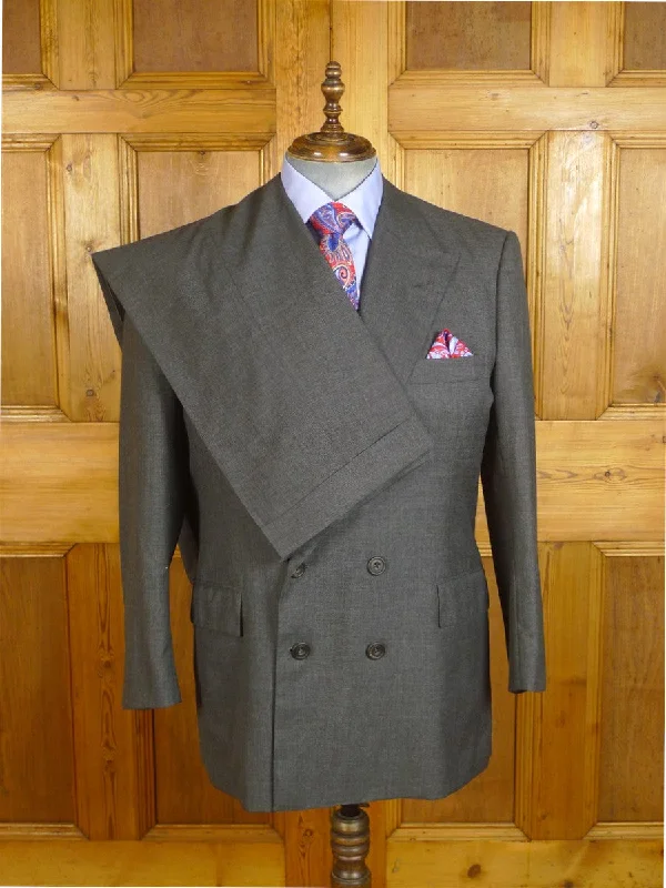 Must-have For Fashion 24/1010 near immaculate 1997 hayward savile row bespoke mid-grey d/b worsted suit 45 short to regular