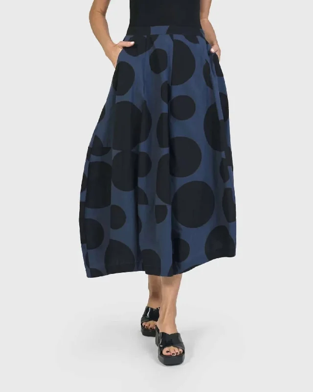 Elegant Series Urban Astrid Balloon Skirt In Navy