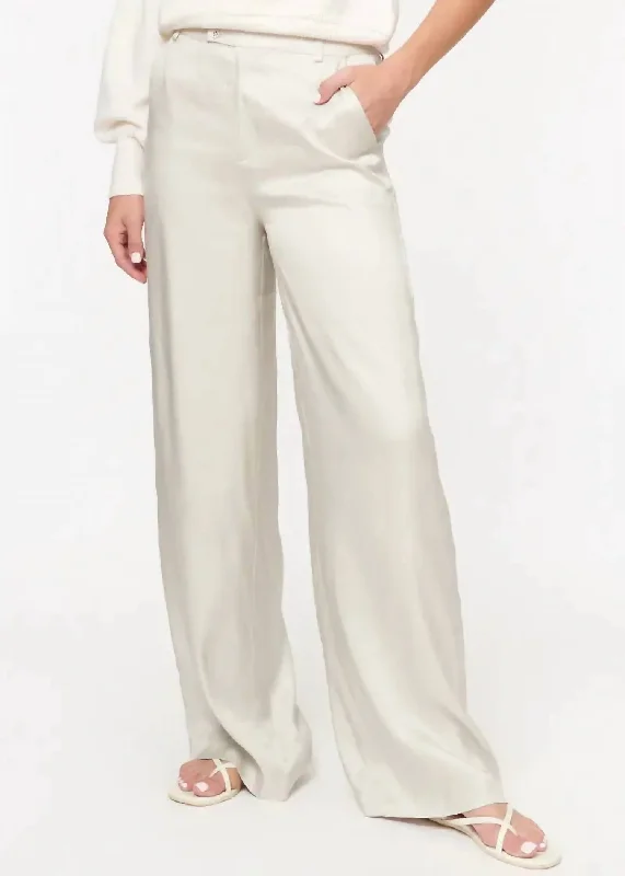 Fresh And Elegant Anais Pant In Dove