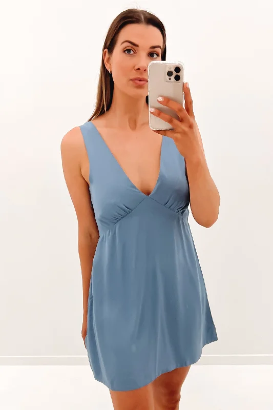 Sports Series Dancer Mini Dress Ash Blue