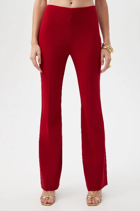 Fashion Concept JACOBA CREPE KNIT TAILORED BOOTCUT PANT