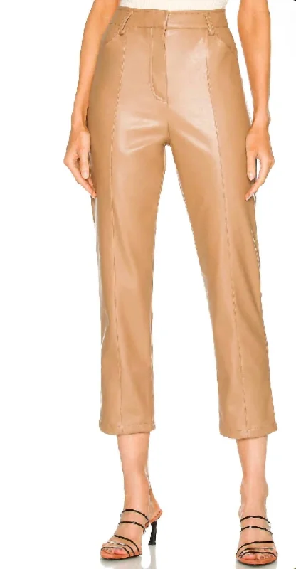 Basic Version Jen Trouser In Cognac