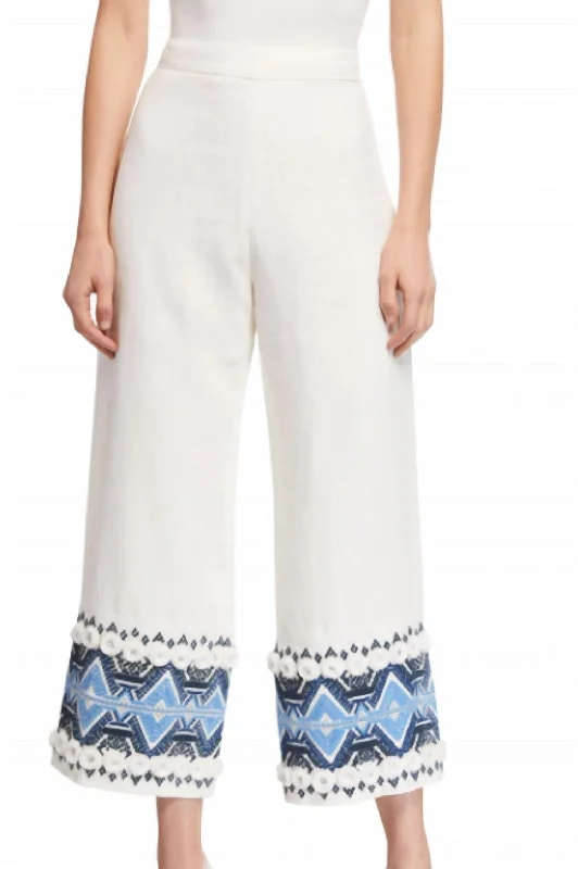 Summer Selection Lowri Pant In Ivory