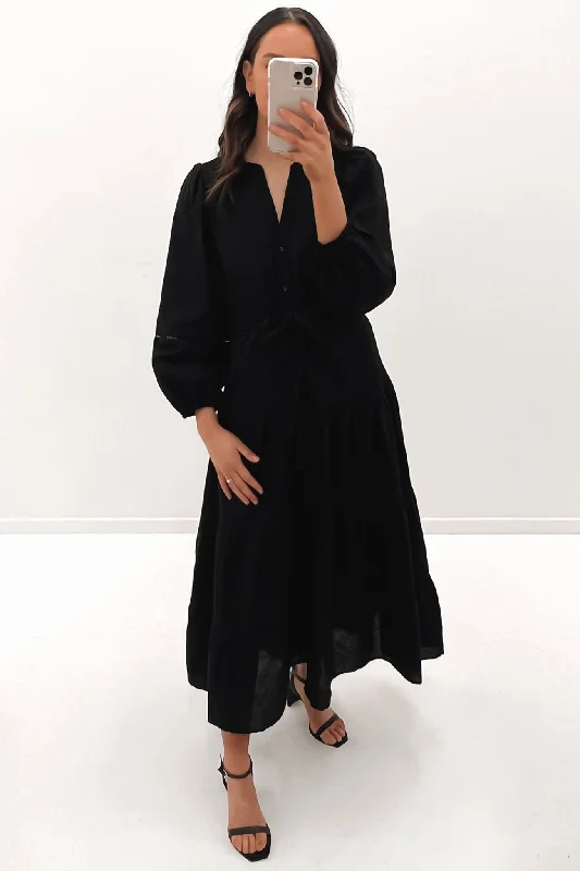 Trendy Comfort Marlee Maxi Dress Black