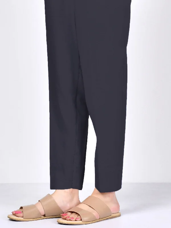 New Products Cambric Straight Trouser - Navy