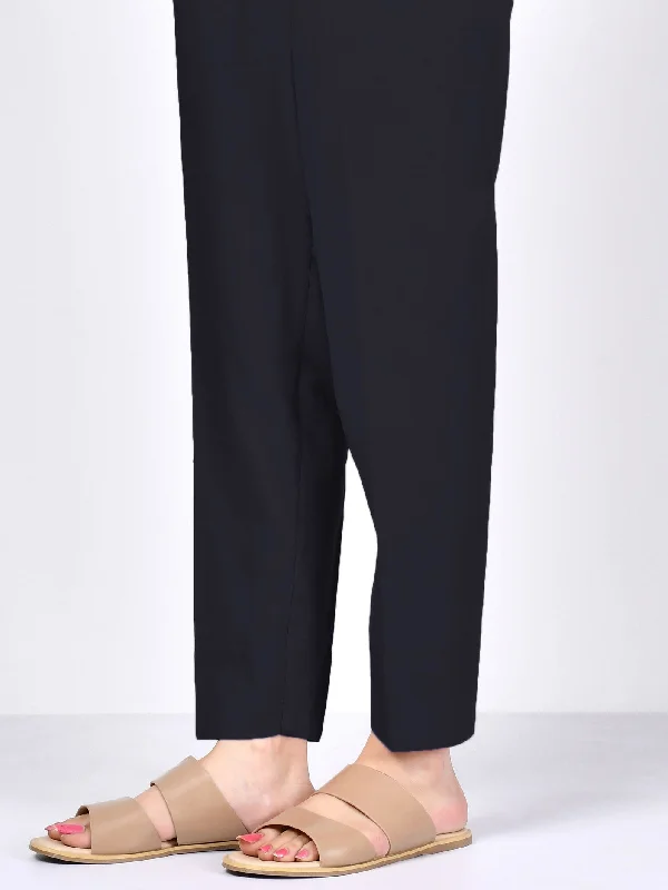 Practical Style Satin Straight Trouser - Black