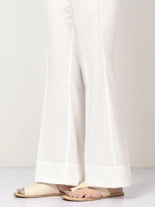 Preview New Products Satin Bootcut Pants - White