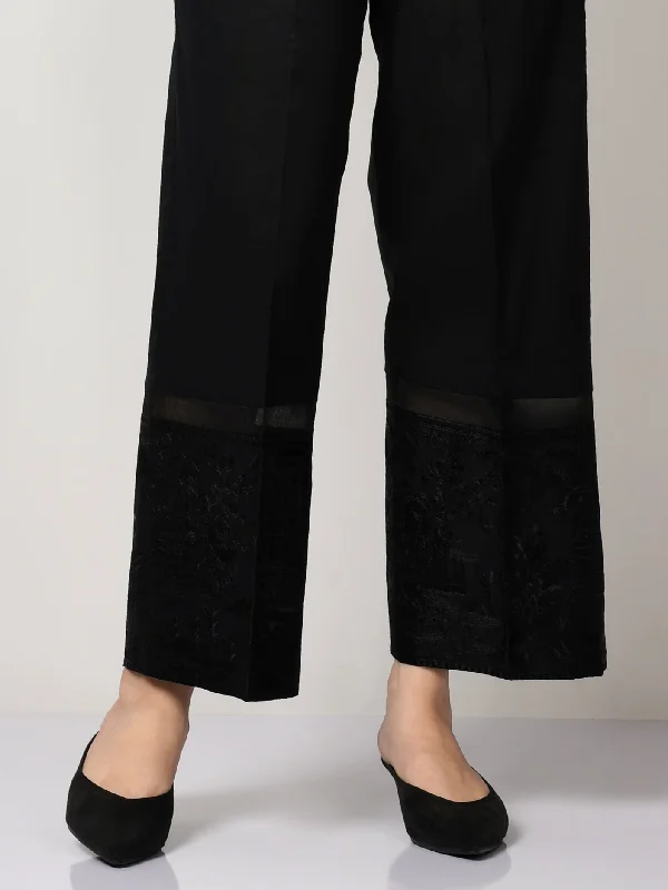 Youthful Style Embroidered Cambric Pants