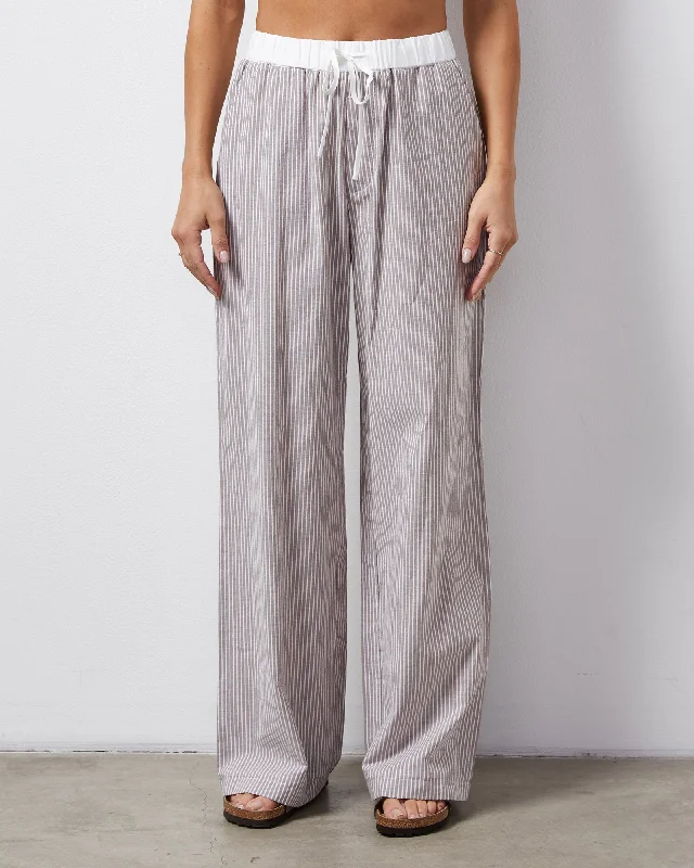 Personal Design Stripe Poplin Pant