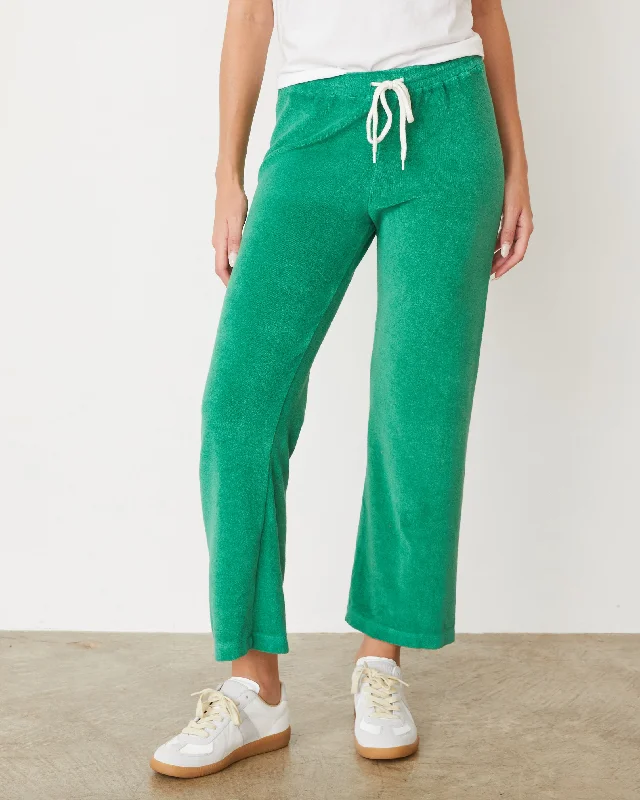 Fashion Wear Terry Cloth Crop Pant