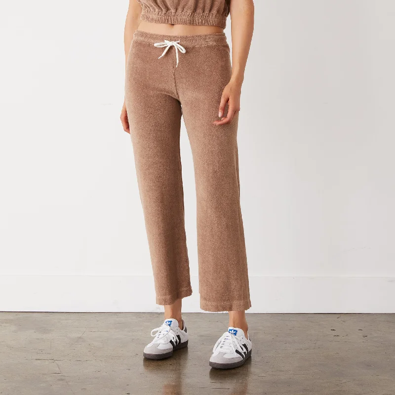 Fresh Wear Terry Cloth Crop Pant