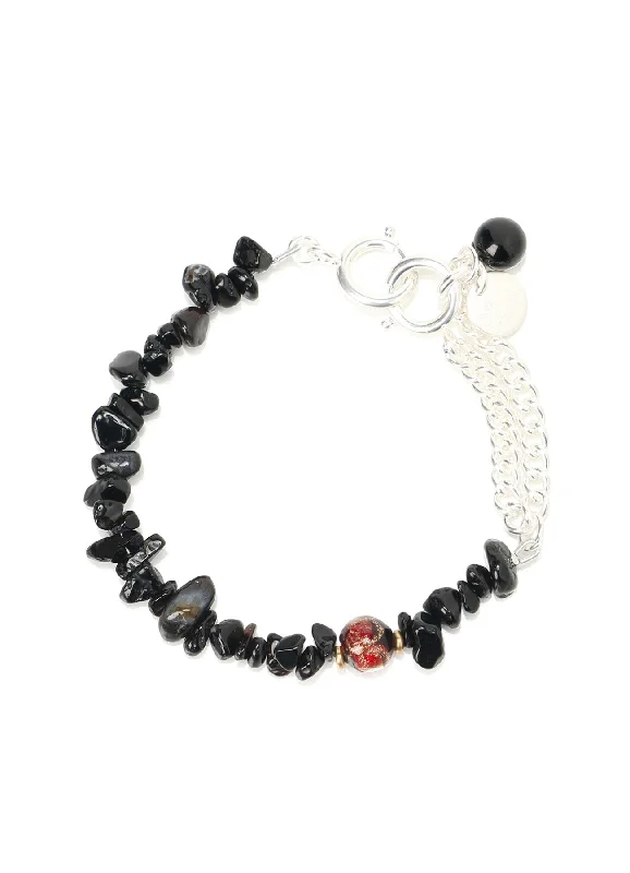 Bright Colors BLACK ONYX BEADS BRACELET